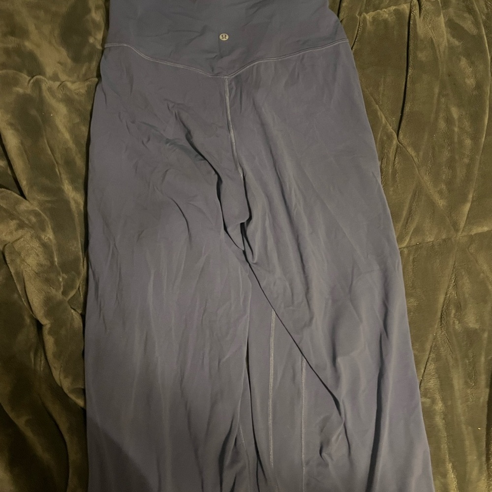 Lululemon Blue flared wide legged leggings